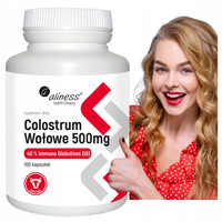Aliness COLOSTRUM WOŁOWE Siara bydlęca 500 mg 100 kaps Odporność Infekcje