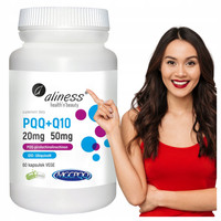 Aliness PQQ MGCPQQ 60 kaps Koenzmy Q10 + NATURALNY CZYSTOŚĆ 100% PQQ