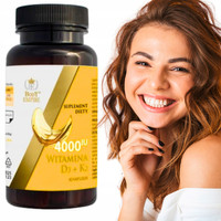 Witamina D3+K2 MK-7 4000IU + 100mcg Olej z Czarnuszki 90 kapsułek MOCNA Body Empire