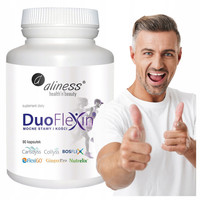 Aliness DuoFlexin KOLAGEN RYBI KWAS HIALURONOWY 90 kap MOCNE STAWY I KOŚCI